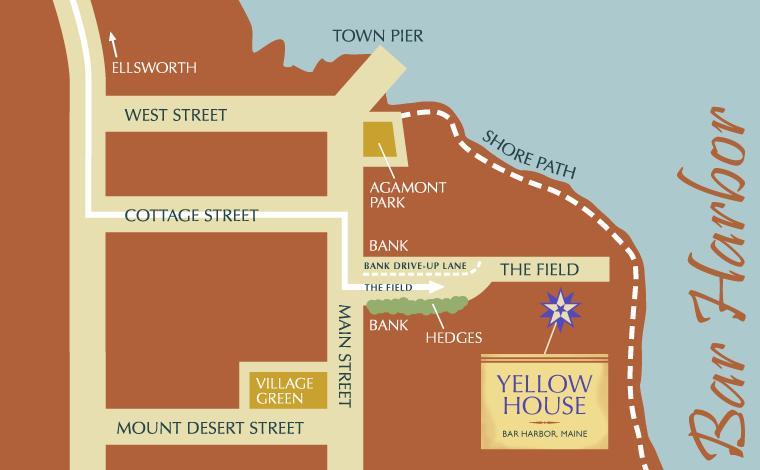 Yellow House Inn Bar Harbor Dış mekan fotoğraf